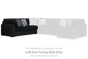 Midnight-Madness Sectional with Chaise - Half Price Furniture