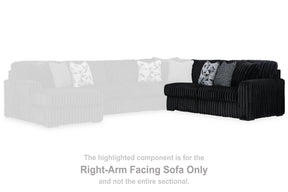 Midnight-Madness Sectional with Chaise - Half Price Furniture