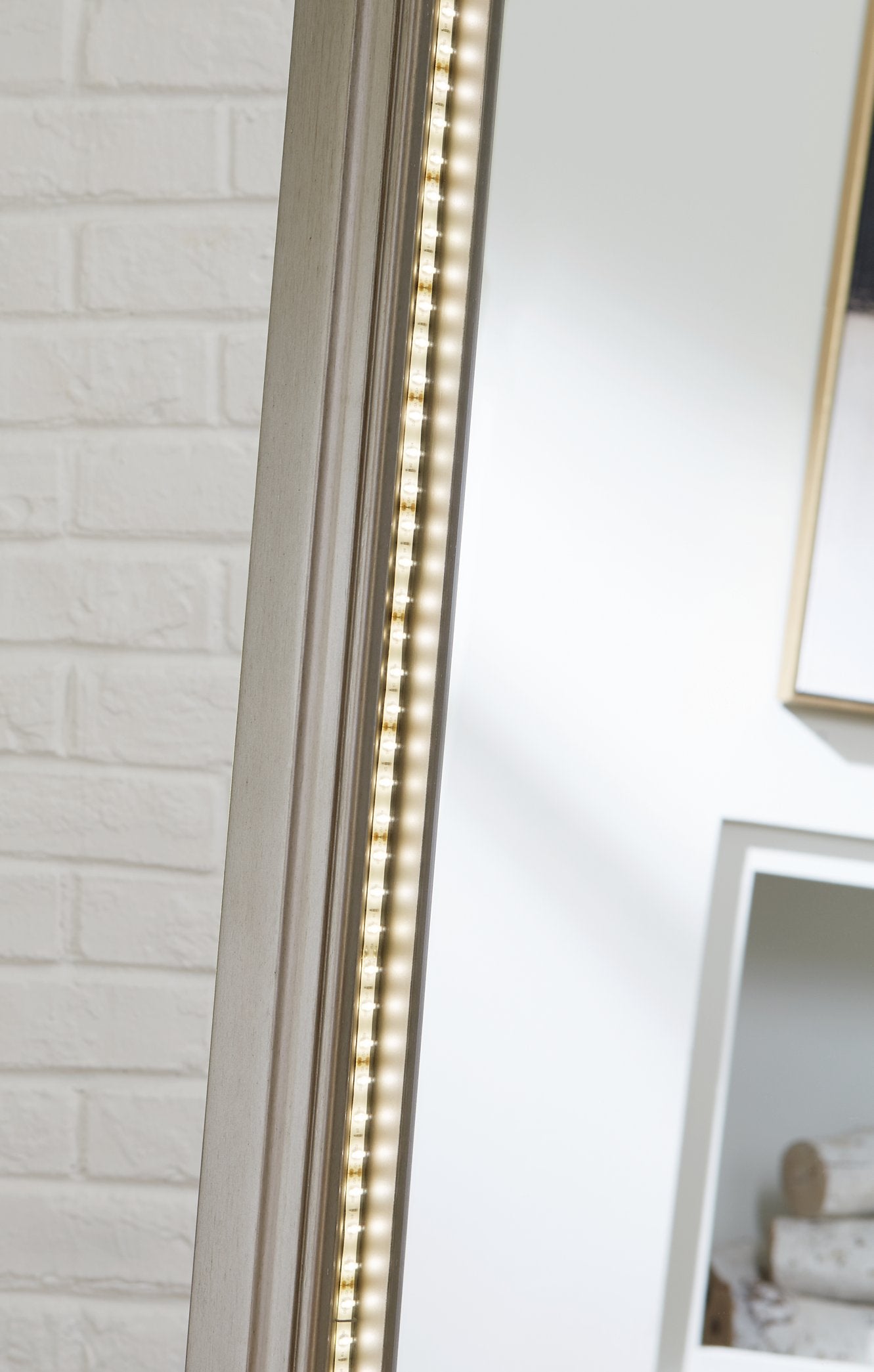 Evesen Floor Standing Mirror with Storage - Half Price Furniture