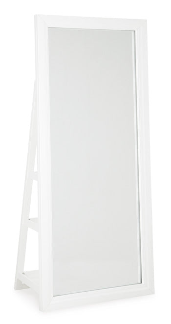 Evesen Floor Standing Mirror/Storage - Mirror - Half Price Furniture