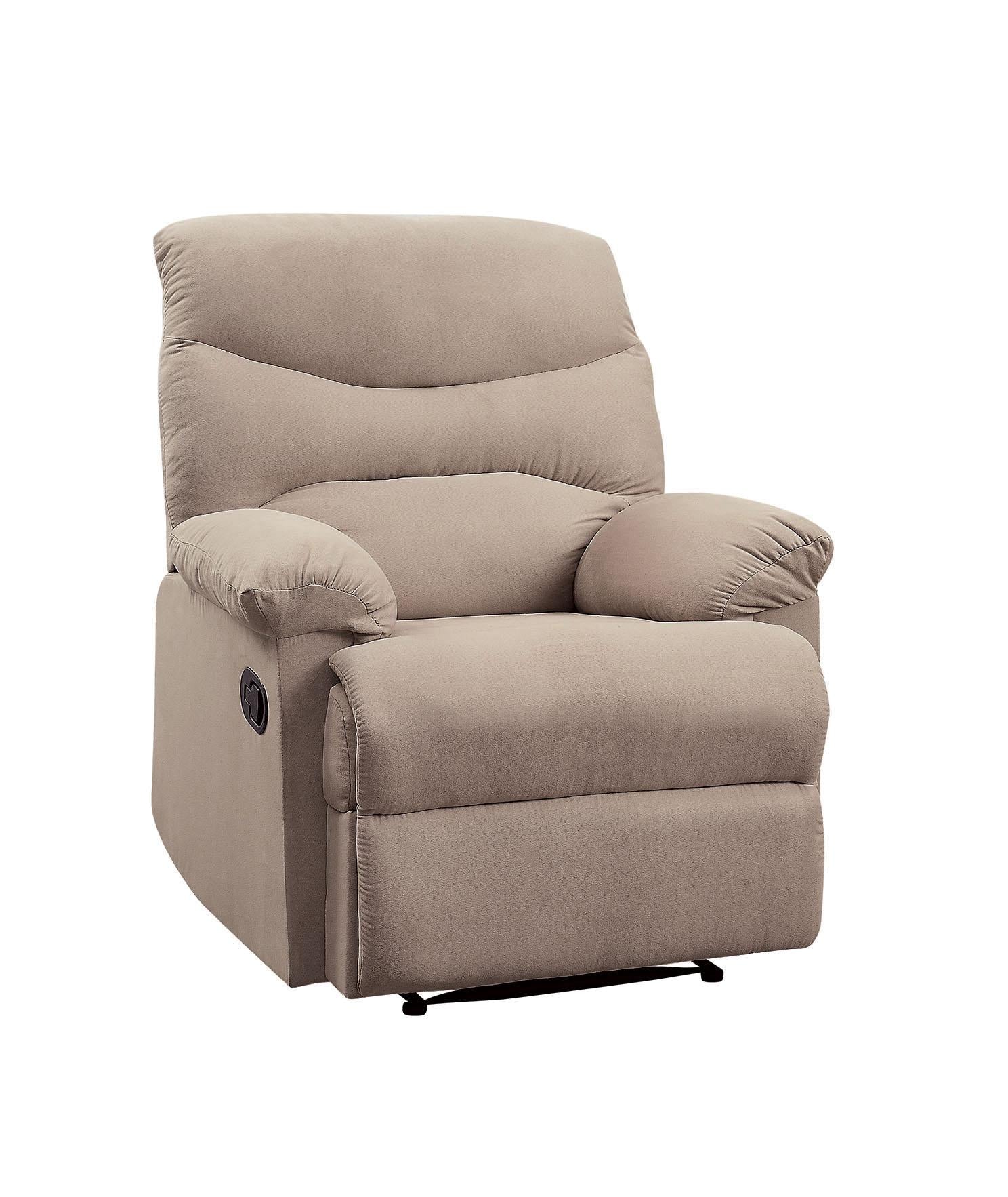 Arcadia Beige Woven Fabric Recliner (Motion)  Half Price Furniture