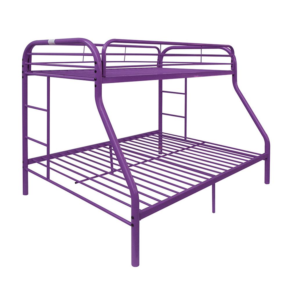 Tritan Purple Bunk Bed (Twin/Full) Half Price Furniture