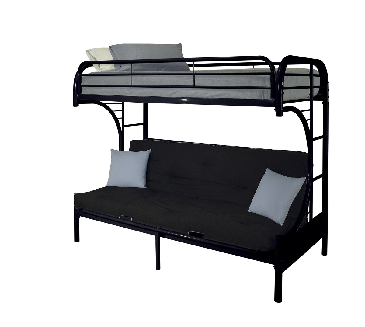 Eclipse Black Bunk Bed (Twin/Full/Futon)  Half Price Furniture