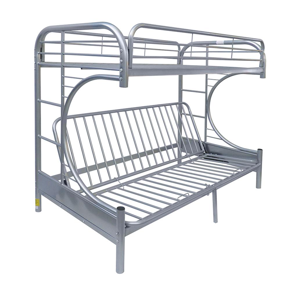 Eclipse Silver Bunk Bed (Twin/Full/Futon)  Half Price Furniture