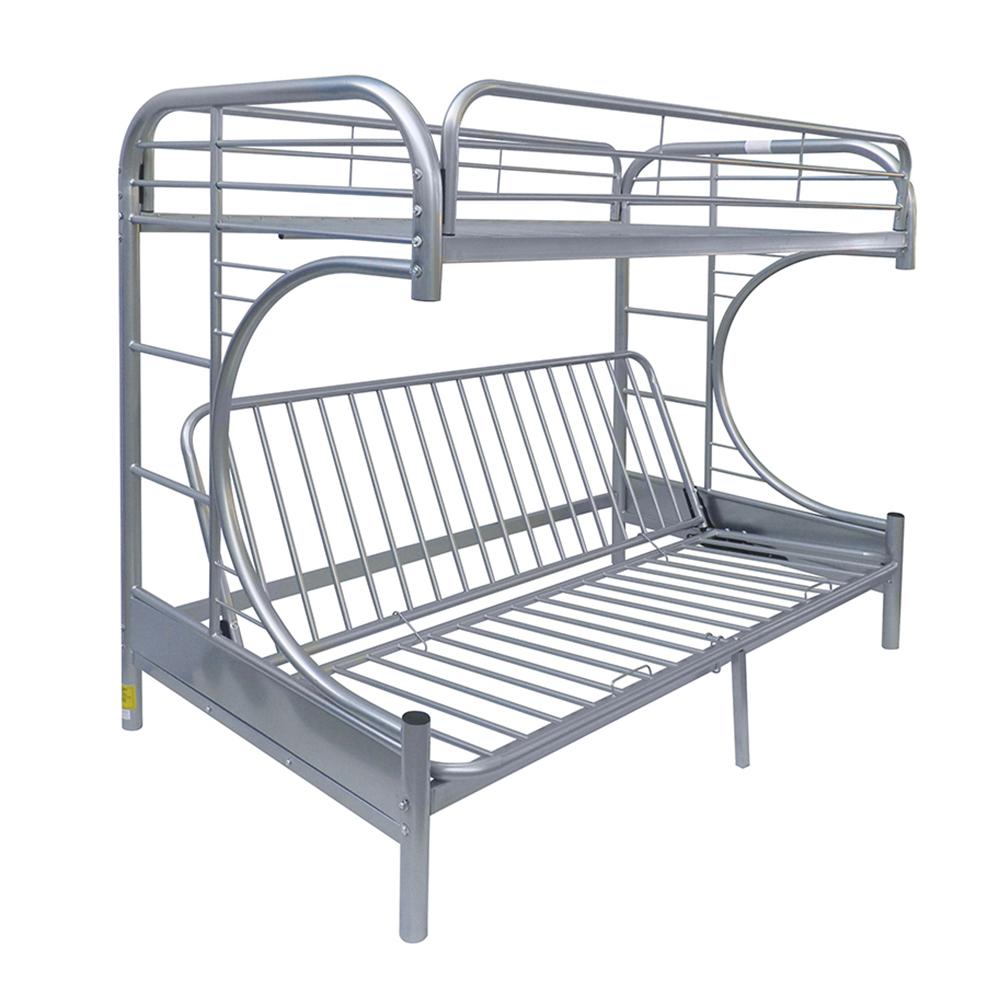 Eclipse Silver Bunk Bed (Twin/Full/Futon) Half Price Furniture