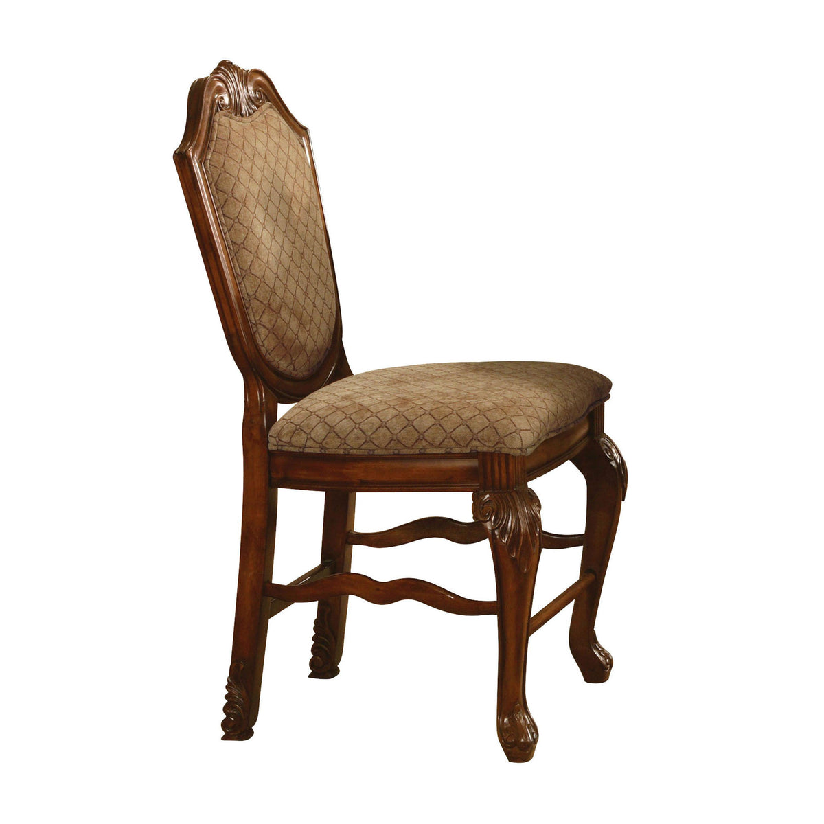 Chateau De Ville Fabric & Cherry Counter Height Chair  Half Price Furniture
