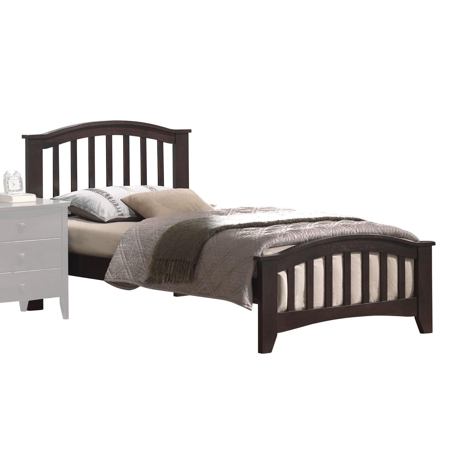 San Marino Dark Walnut Twin Bed  Half Price Furniture