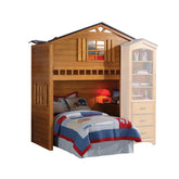 Tree House Rustic Oak Loft Bed (Twin Size) Half Price Furniture