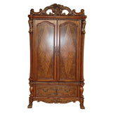 Dresden Cherry Oak TV Armoire Half Price Furniture