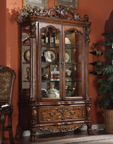 Dresden Cherry Oak Curio Cabinet Half Price Furniture