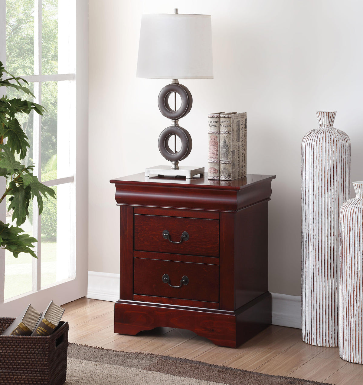 Louis Philippe III Cherry Nightstand  Half Price Furniture