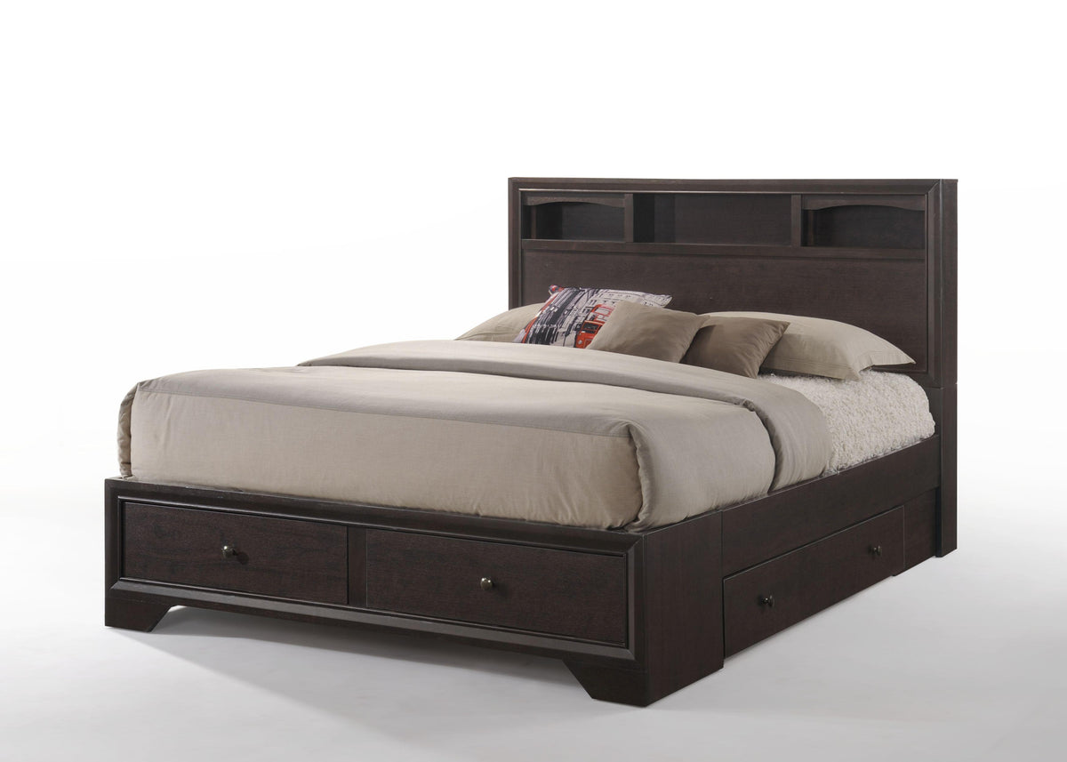 Madison II Espresso Eastern King Bed Half Price Furniture