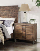 Andria Reclaimed Oak Nightstand Half Price Furniture