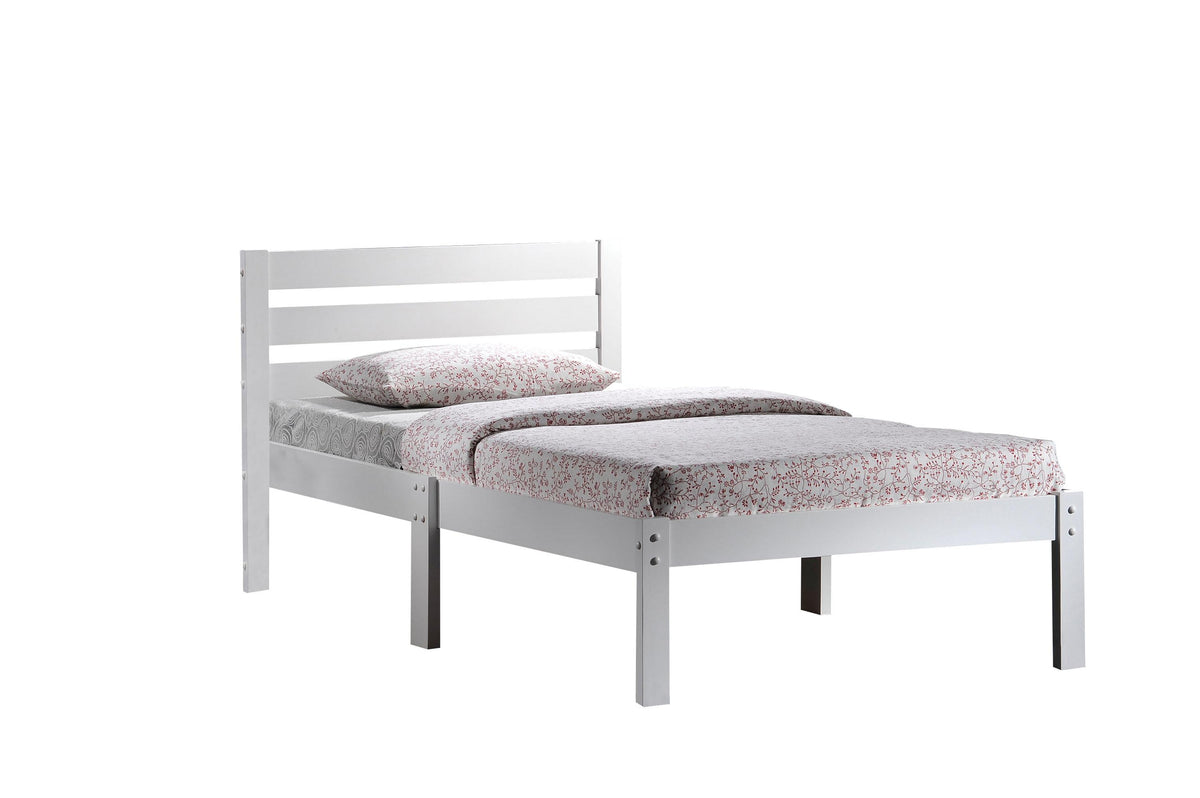 Donato White Twin Bed  Half Price Furniture