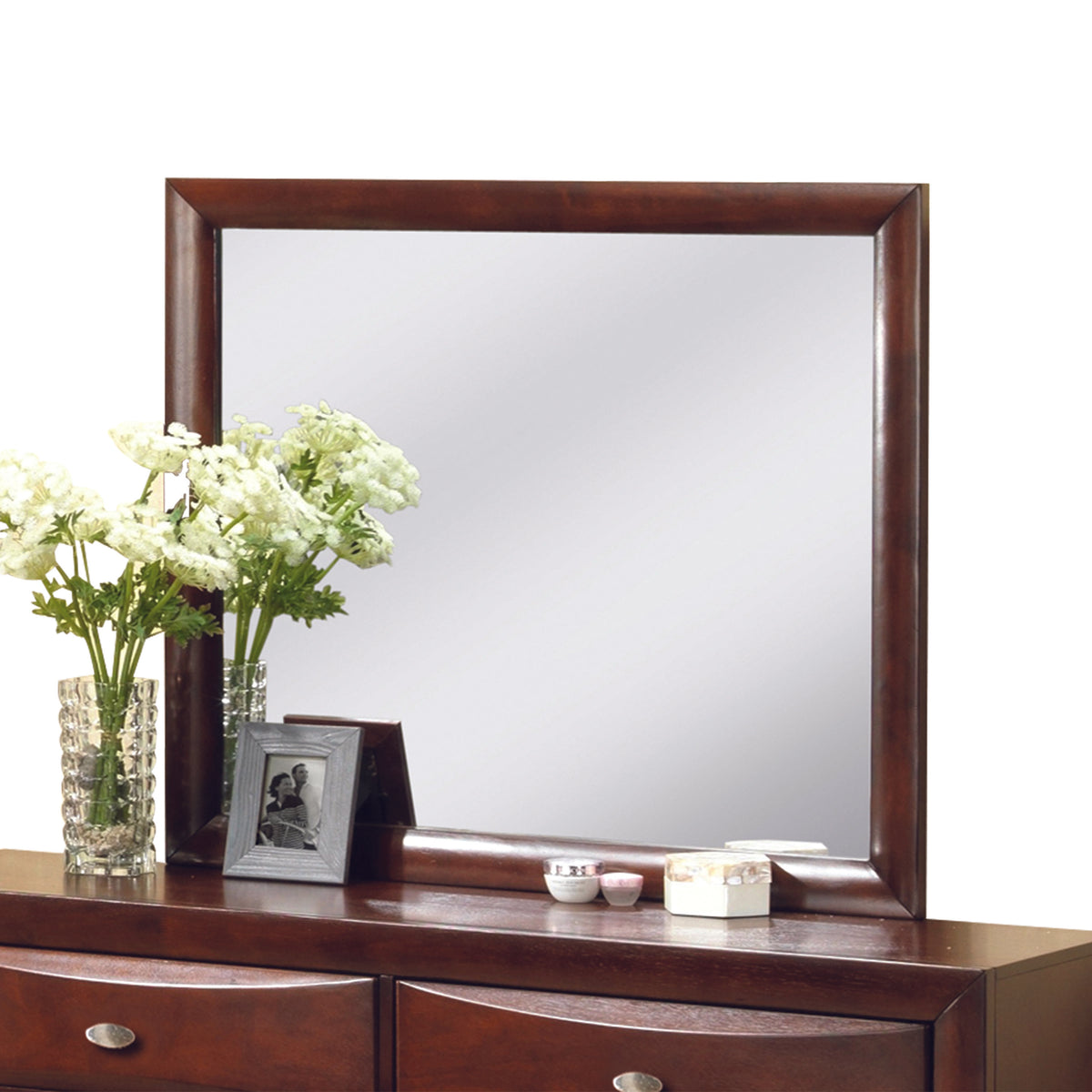 Ireland Espresso Mirror  Half Price Furniture