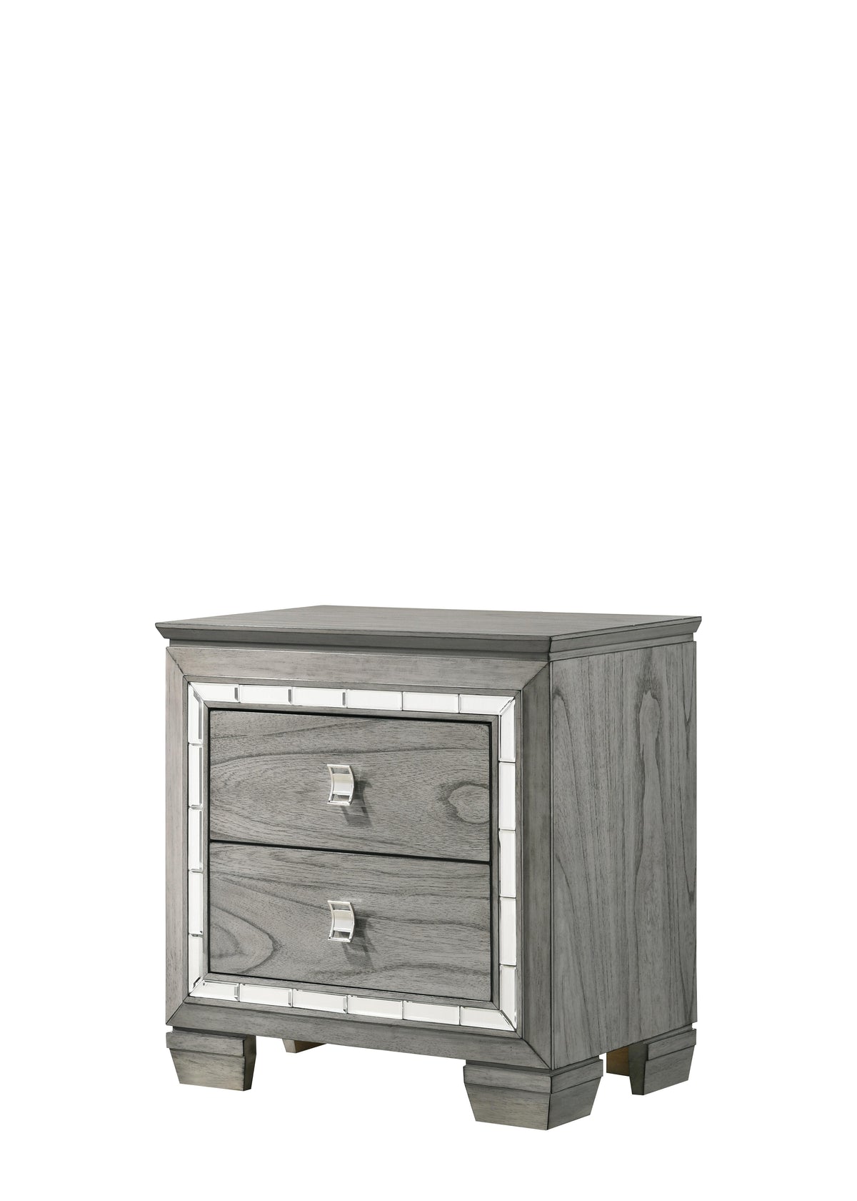 Antares Light Gray Oak Nightstand  Half Price Furniture