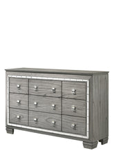 Antares Light Gray Oak Dresser Half Price Furniture