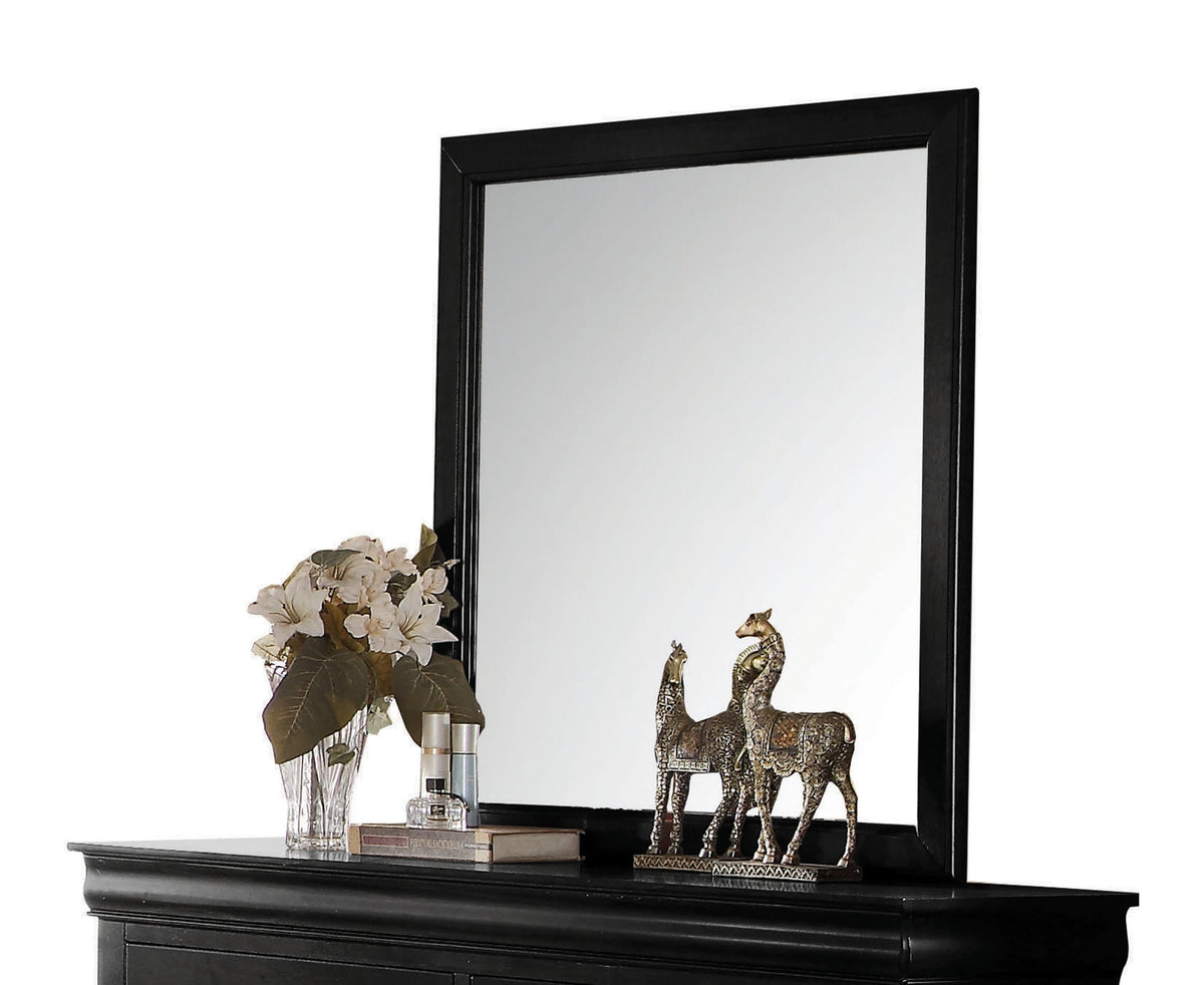 Louis Philippe Black Mirror  Half Price Furniture