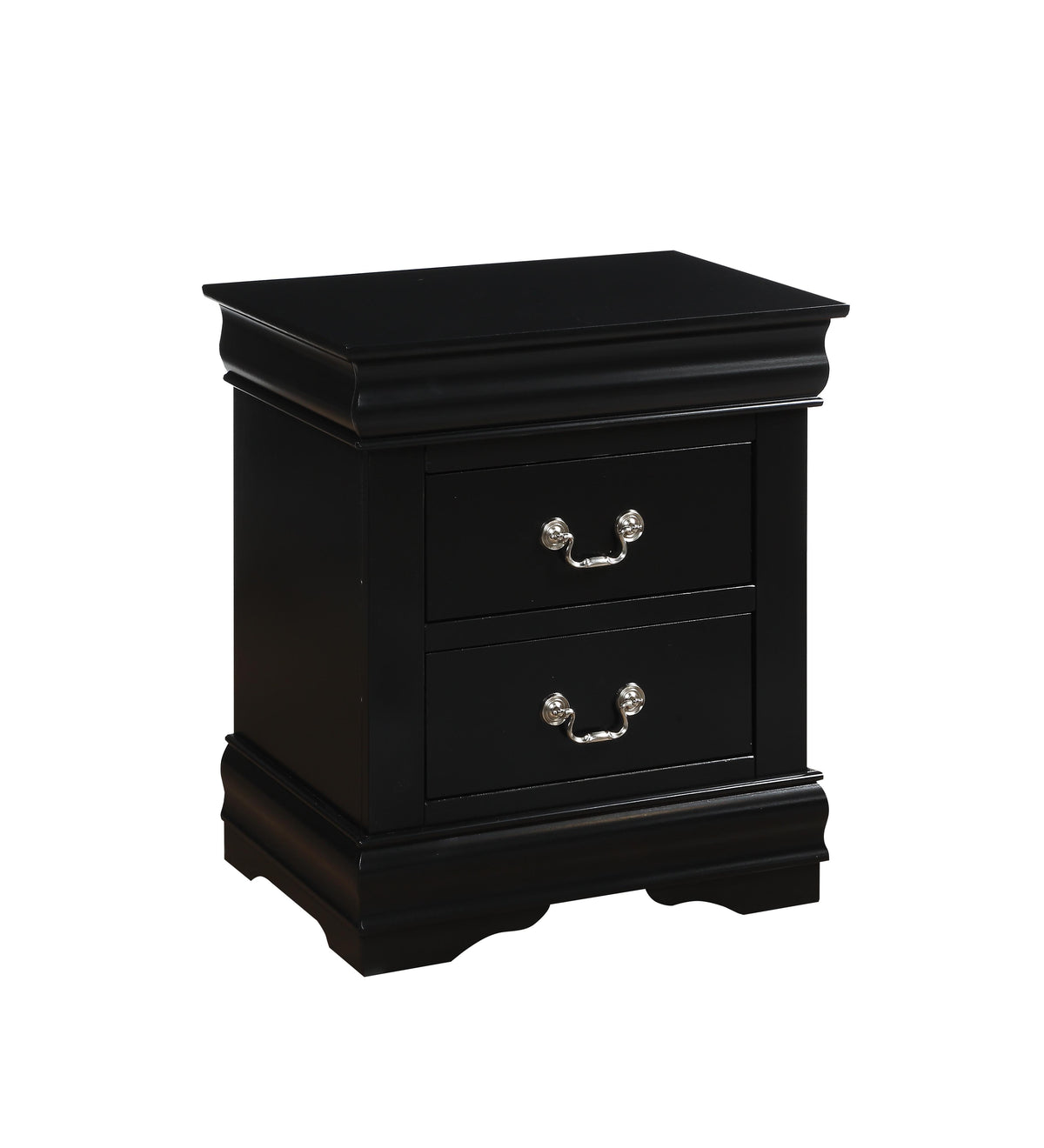 Louis Philippe Black Nightstand Half Price Furniture