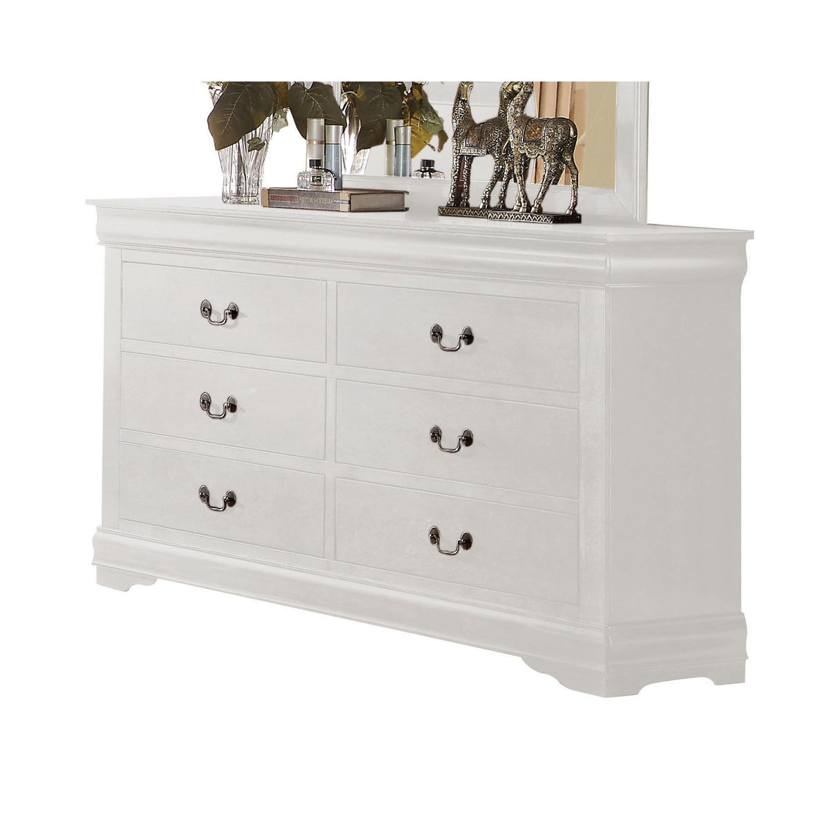 Louis Philippe White Dresser  Half Price Furniture