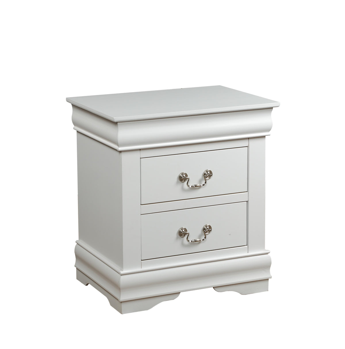 Louis Philippe White Nightstand  Half Price Furniture