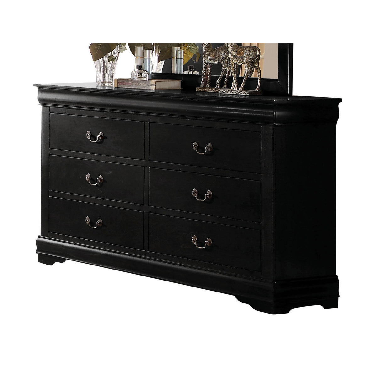 Louis Philippe Black Dresser  Half Price Furniture