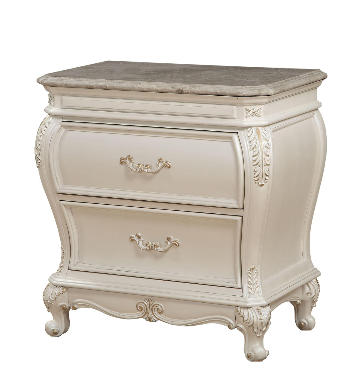 Chantelle Pearl White Nightstand Half Price Furniture