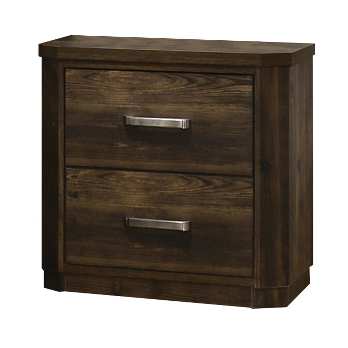 Elettra Rustic Walnut Nightstand Half Price Furniture