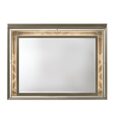 Skylar LED & Dark Champagne Mirror w/LED  Half Price Furniture