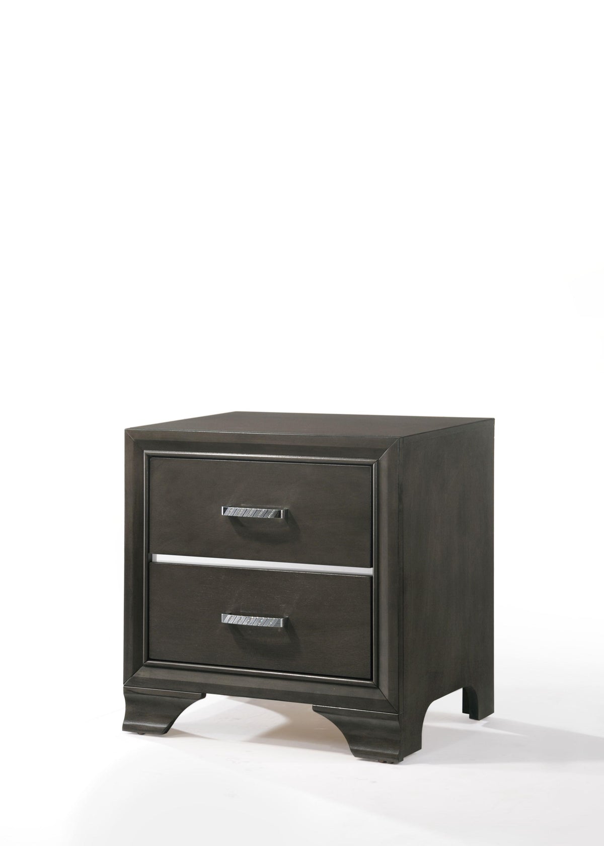 Carine II Gray Nightstand  Half Price Furniture