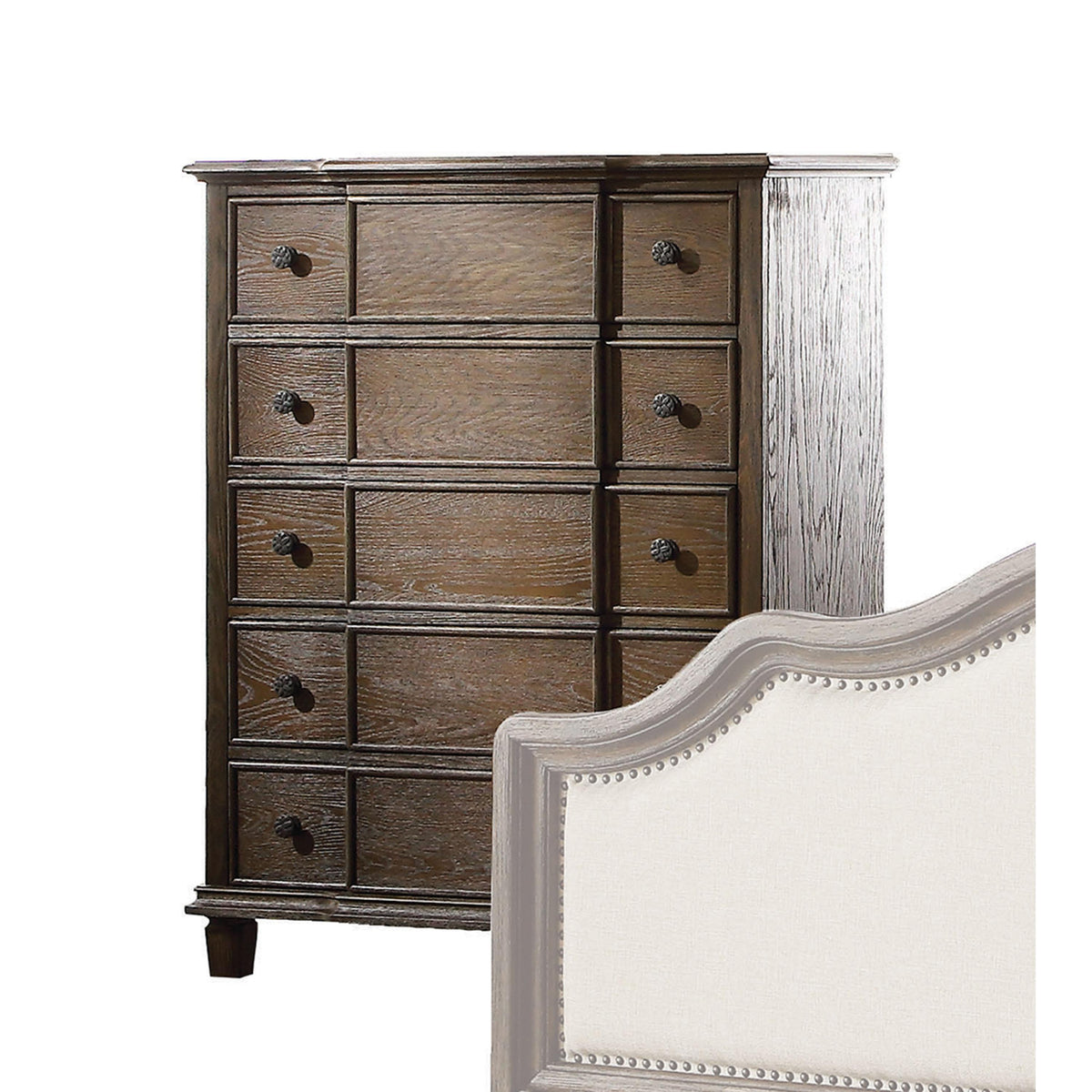 Baudouin Weathered Oak Chest  Half Price Furniture