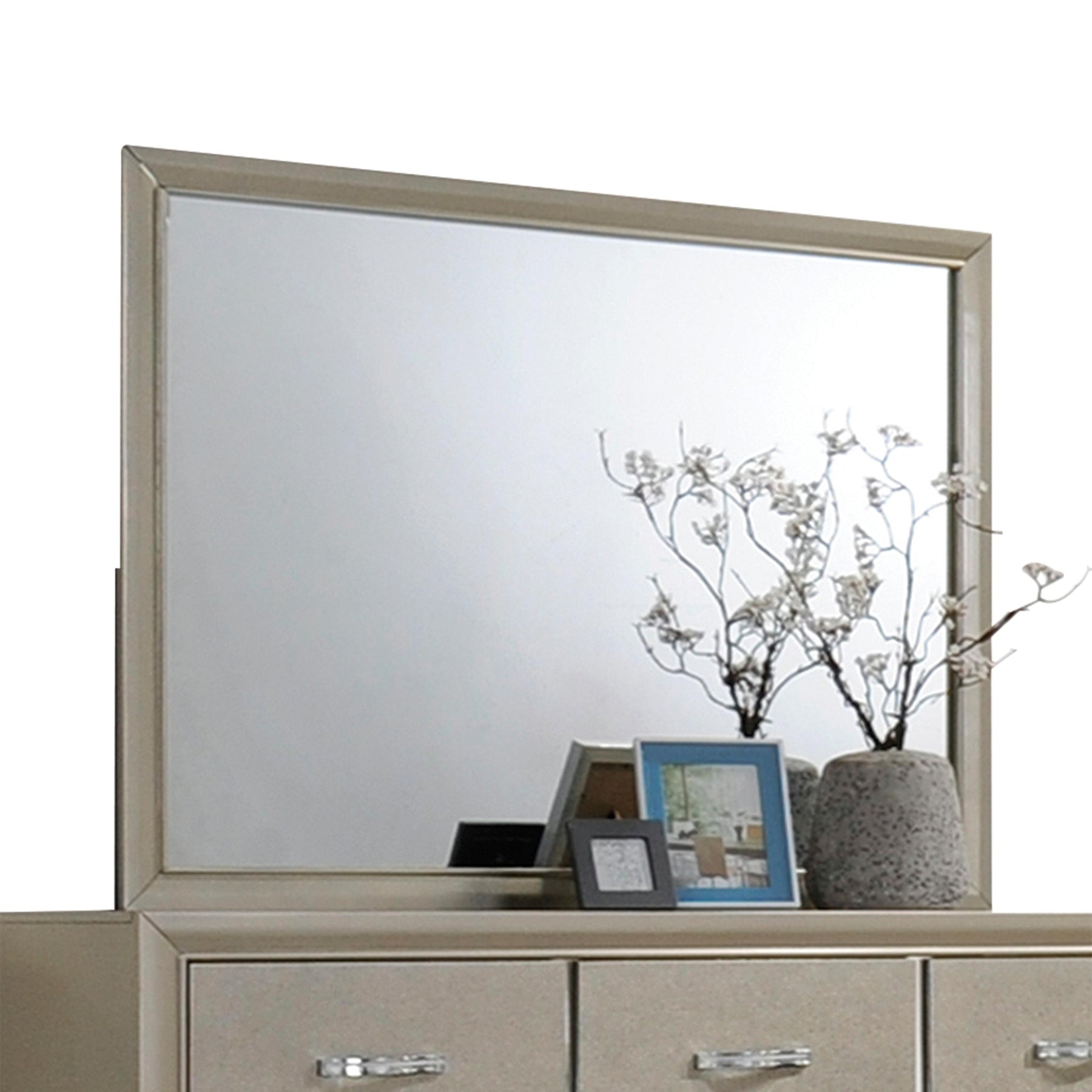 Carine Champagne Mirror Half Price Furniture