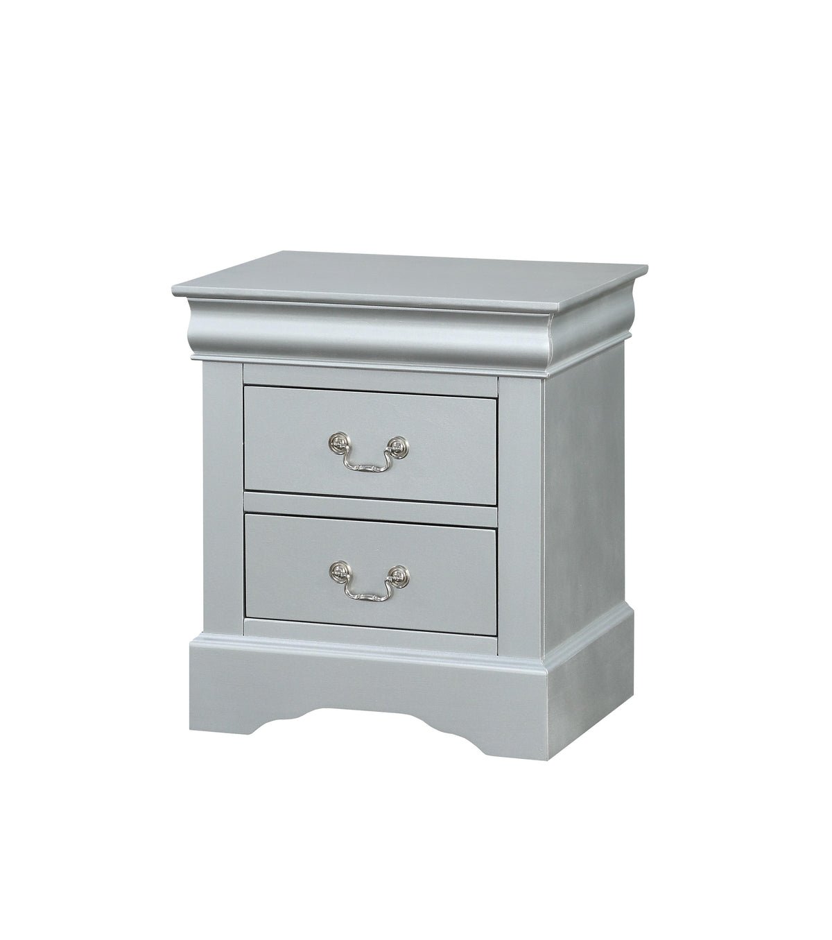 Louis Philippe III Platinum Nightstand  Half Price Furniture