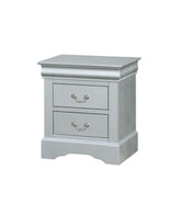 Louis Philippe III Platinum Nightstand Half Price Furniture