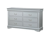 Louis Philippe Platinum Dresser  Half Price Furniture