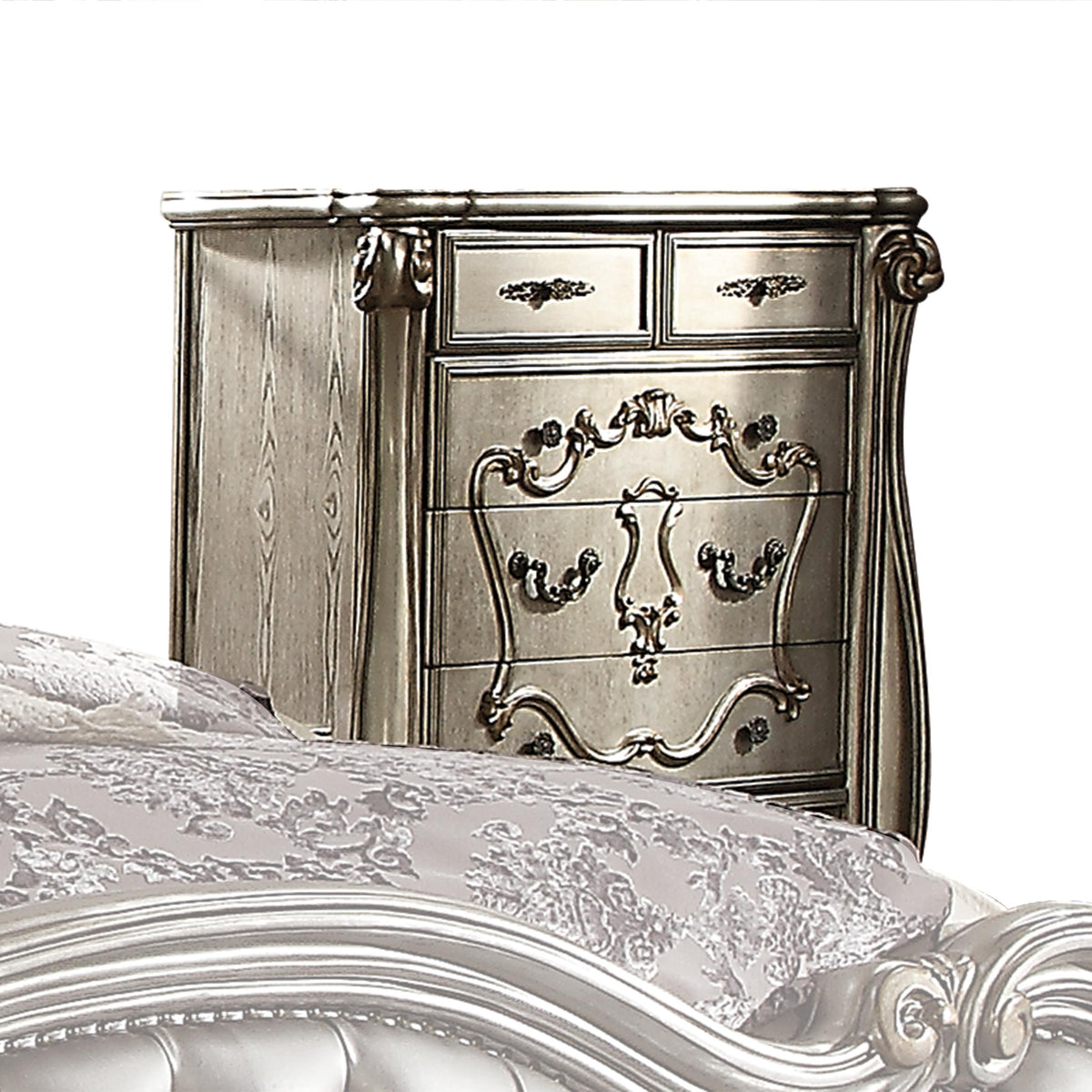 Versailles Antique Platinum Chest  Half Price Furniture
