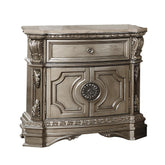 Northville Antique Silver Nightstand (MARBLE TOP)  Half Price Furniture