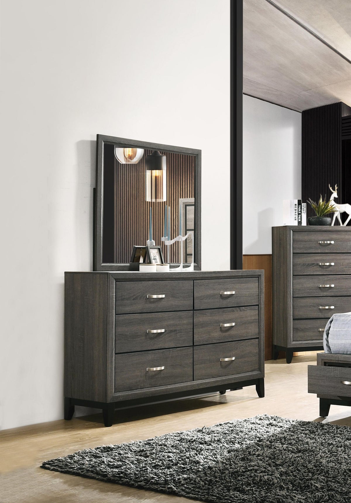 Valdemar Weathered Gray Dresser Half Price Furniture