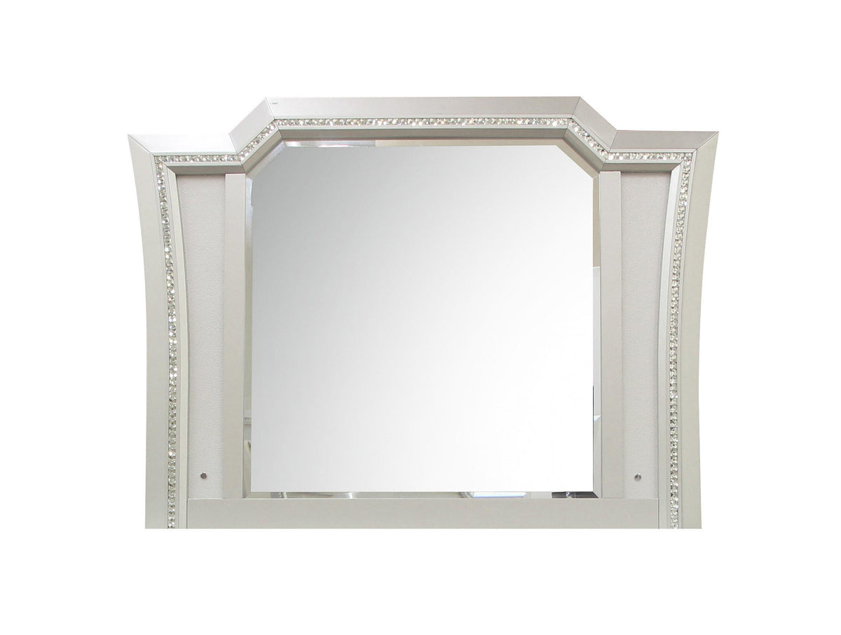 Kaitlyn LED & Champagne Mirror Half Price Furniture