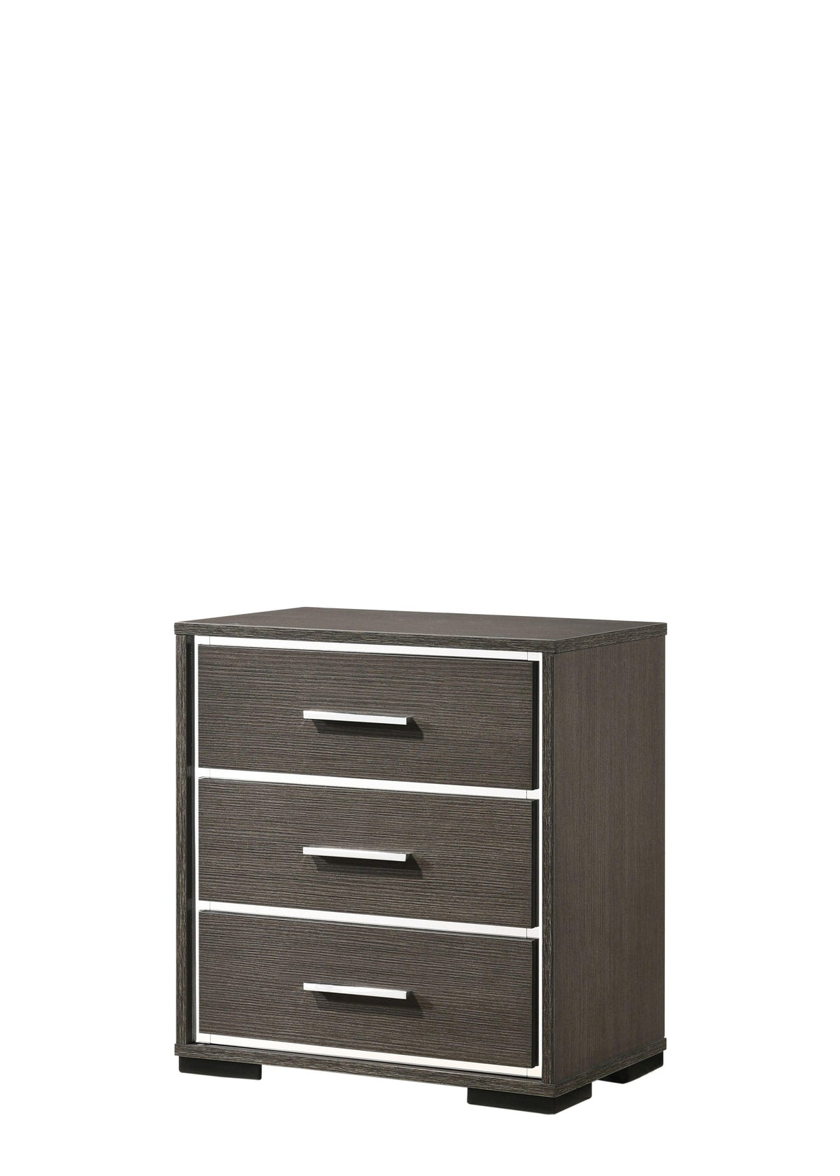 Escher Gray Oak Nightstand w/USB Dock  Half Price Furniture