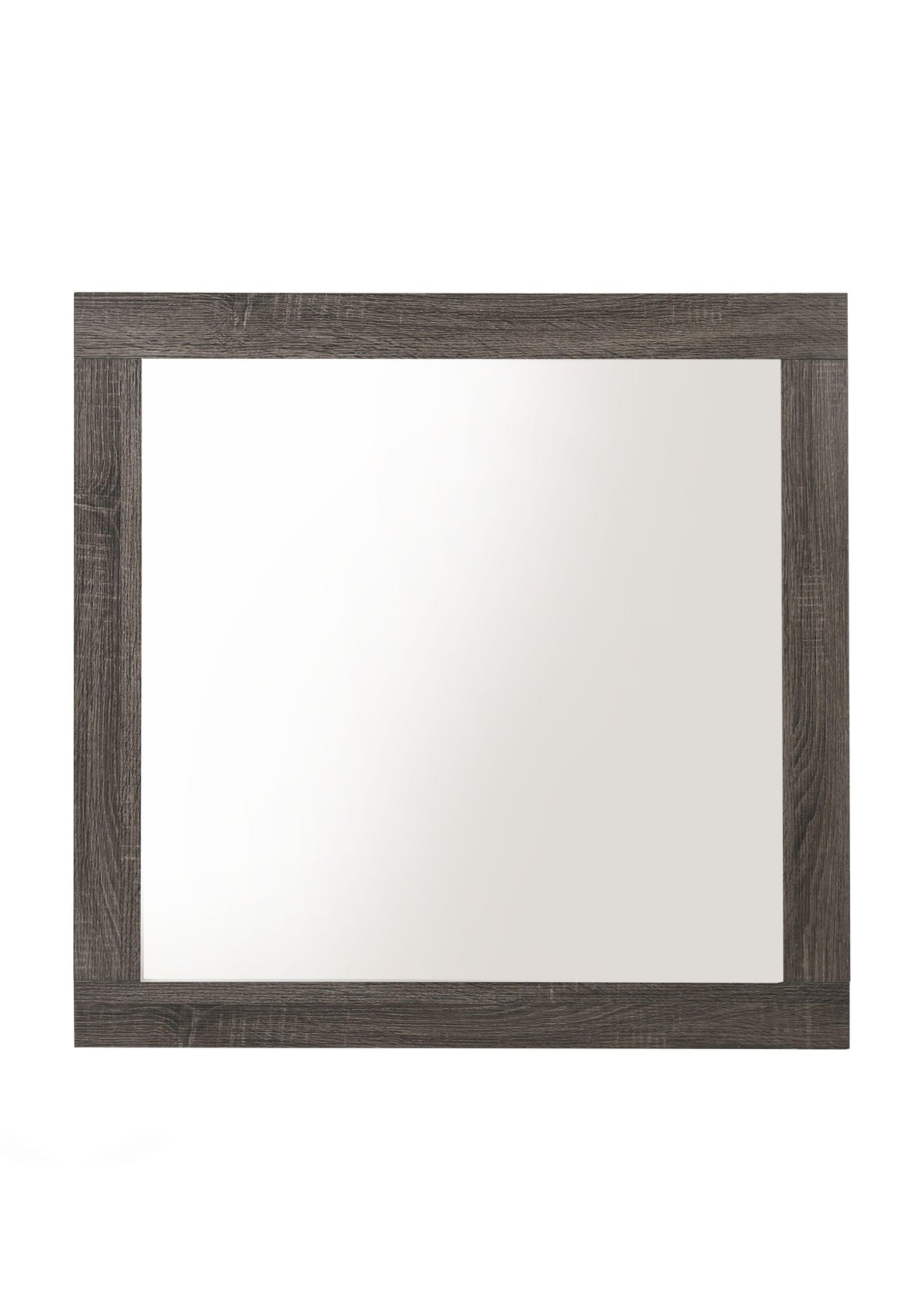 Avantika Rustic Gray Oak Mirror Half Price Furniture