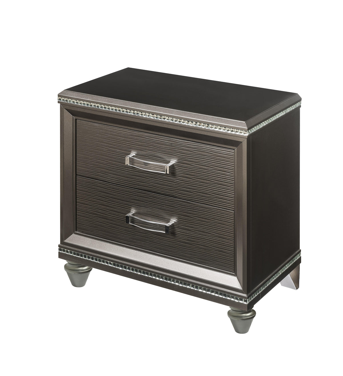 Sadie Dark Champagne Nightstand  Half Price Furniture