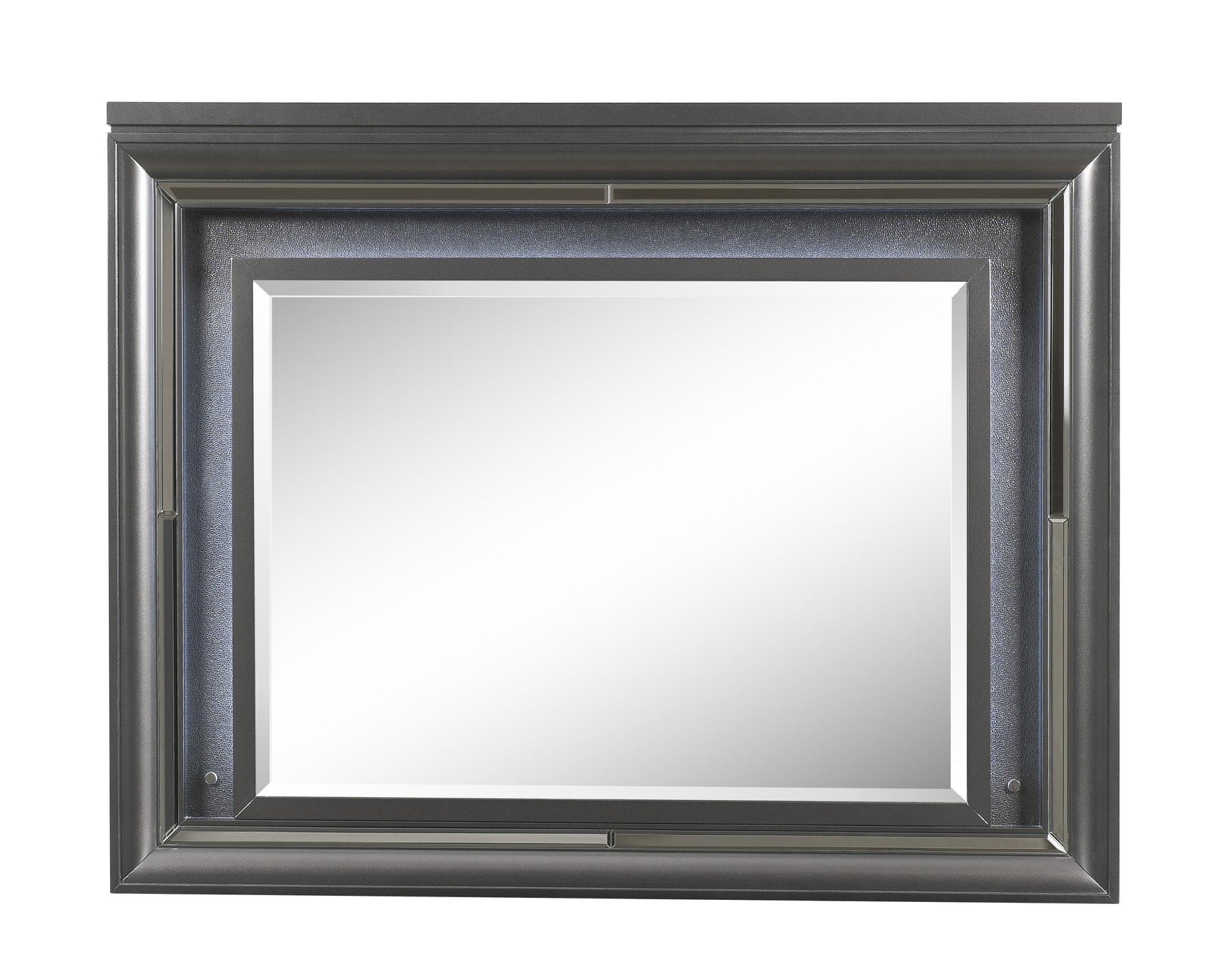 Sawyer Metallic Gray Mirror (LED) Half Price Furniture