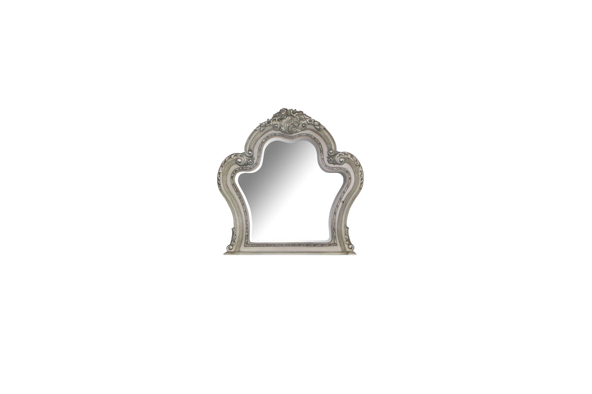 Dresden Vintage Bone White Mirror  Half Price Furniture