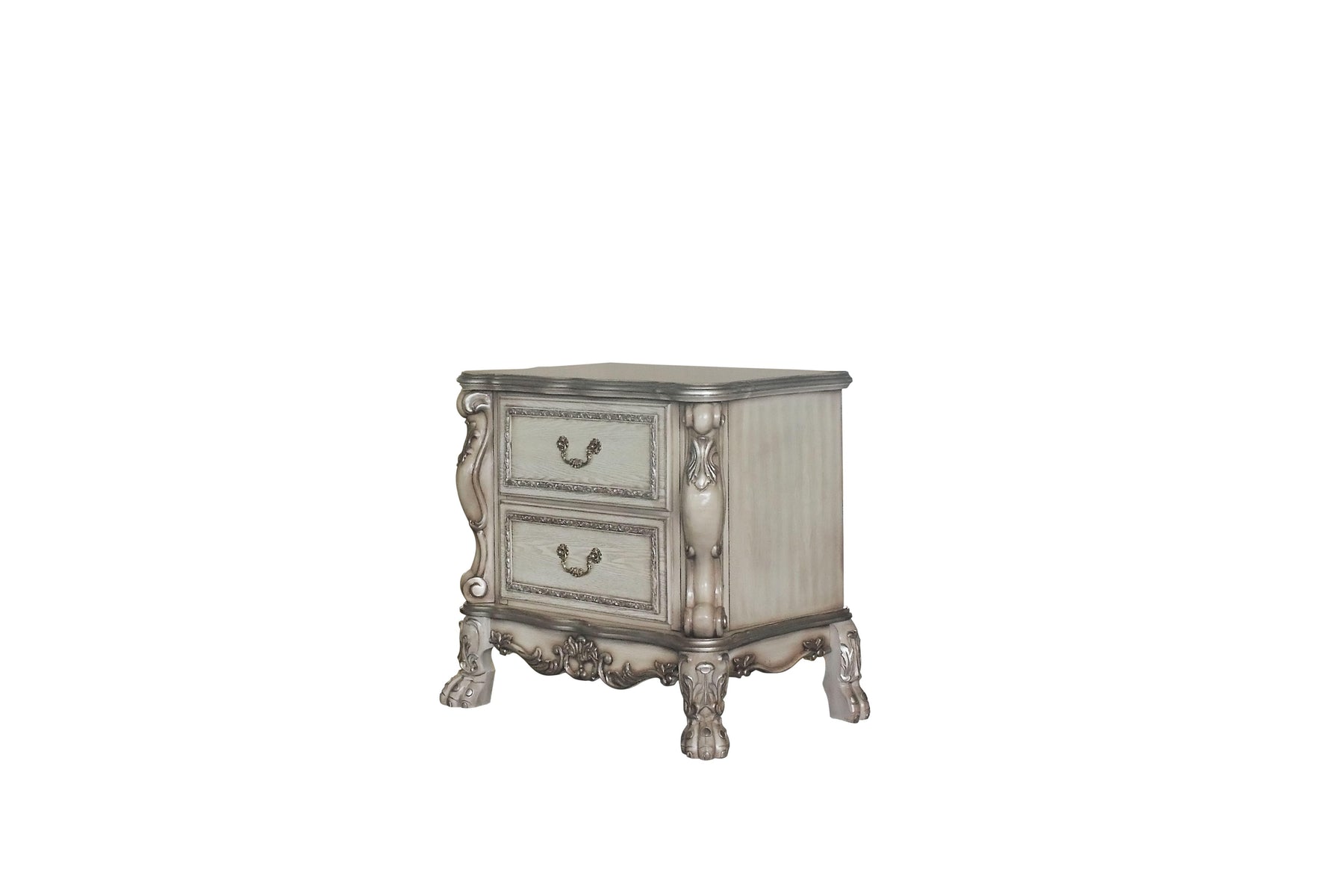 Dresden Vintage Bone White Nightstand Half Price Furniture