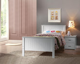 Bungalow White Twin Bed  Half Price Furniture
