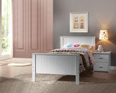 Bungalow White Twin Bed Half Price Furniture