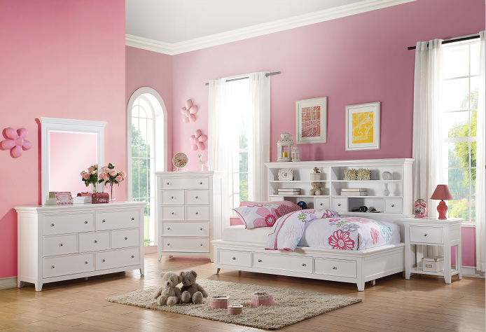 Lacey White Daybed (Full Size)  Half Price Furniture