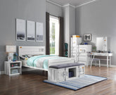 Cargo White Full Bed  Half Price Furniture