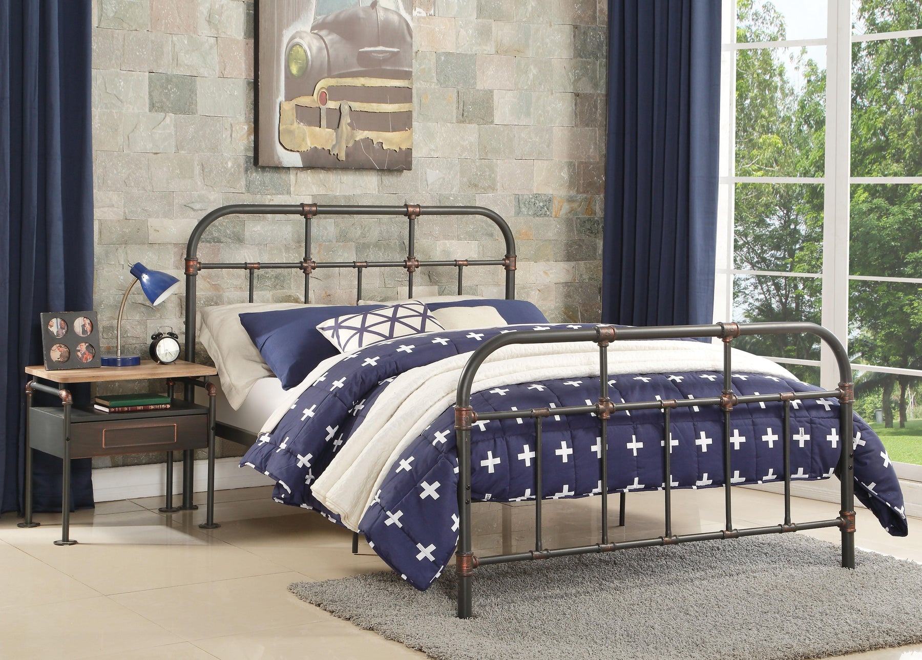 Nicipolis Sandy Gray Full Bed  Half Price Furniture